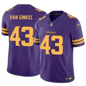 Mens Kids Youths Andrew Van Ginkel Color Rush Purple Stitched Jersey